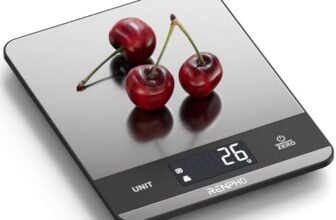RENPHO Bilancia Cucina Digitale 5kg, Bilancia da Cucina con 7 unità, Bilancia Cucina con ampio Display LCD, ampia Superficie di Pesatura in acciaio inox, Elevata Precisione fino a 1g