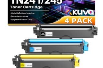 TN241 TN245 Cartuccia toner Compatibile per Brother HL-3140CW MFC-9140CDN DCP-9020CDW HL-3150CDW MFC-9340CDW MFC-9330CDW HL-3170CDW TN-241 TN245（Nero Ciano Magenta Giallo）