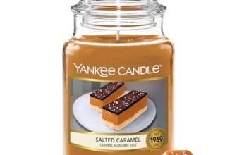 Yankee Candle Candela profumata | Candela in giara grande della Caramello Salato | Candele a lunga combustione: fino a 150 ore | Regali perfetti per le donne