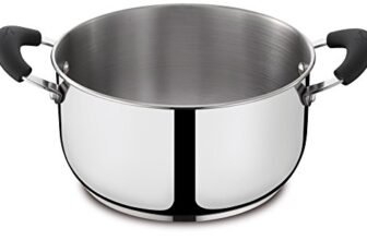 Lagostina Gioiosa Casseruola Fonda con 2 Maniglie, Acciaio Inox 18/10, Diametro Ø 18 cm, 2.3 Litri, Pentola Induzione, Gas e Forno fino a 250 °C, Finitura Lucida Esterna e Satinata Interna