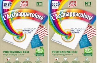 Grey L’Acchiappacolore Protezione ECO, Fogli Cattura Colore Lavatrice Evita Incidenti Lavaggio, Foglietti Acchiappacolore e Anti Sporco, Confezione da 44 fogli