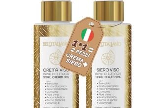 Siero e Crema Viso con Bava di Lumaca 98% (2×100 ML, Crema + Siero)