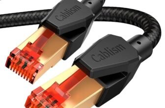 cablism Cavo Ethernet Cat 8 30 Metri,Cavo di rete LAN 40 Gbps schermato SFTP Internet 2000 MHz RJ45 Cavo patch placcato oro (30Metri)