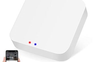 Zigbee 3.0 Hub WiFi et Bluetooth Dual Mode Gateway, Tuya Smart Home Bridge Wireless Control, Intelligent Bridge Wireless Smart Home Gateway Pannel via Alexa, Google Home