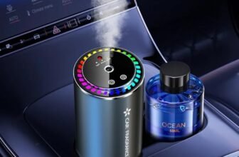 2025 deodorante elettrico per auto con profumi da 50 ml (colonia), diffusore a ultrasuoni, 3 modalità intelligenti, accensione/spegnimento automatico, batteria ricaricabile incorporata