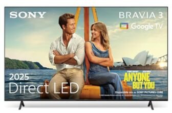 Sony BRAVIA 3 – Direct LED | Altoparlante X-Balanced | Dolby Vision/Atmos | IMAX Enhanced | Google TV (2025) | Google Cast | Apple AirPlay 2| Eco Dashboard 2 | Game Menu 2-55pollici
