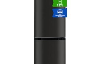 CHiQ Frigorifero Combinato 157L FBM157L42, Basso Gelo, Altezza 144 cm, Larghezza 47 cm, Ultraleggero 39 db, 12 anni di garanzia sul compressore