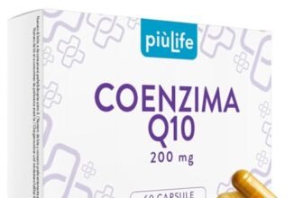 Coenzima Q10 200mg PiùLife – 1 Al giorno – CoQ10 da Ubiquinone, Antiossidante Antiage, Integratore Pelle e Sistema Immunitario – Energia Contro i Radicali Liberi – Coenzyme Q10, 60 Capsule