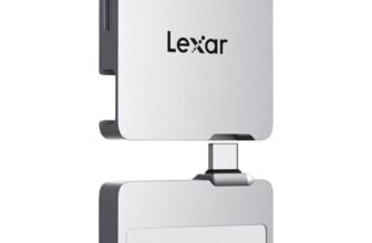 Lexar Professional Go SSD portatile con HUB 1TB, ultra-compatto, fino a 1050 MB/s in lettura e 1000 MB/s in scrittura, USB 3.2 Gen 2, per iPhone 15/16, argento
