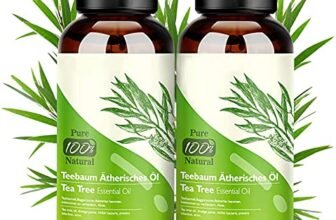 Aifanciey Tea Tree Oil Puro 100% Olio Essenziale Tea Tree 2 PACK – Olio di Acne Olio Essenziale di Albero del Tè Naturale Anti Acne e Brufoli Aromaterapia 30ML