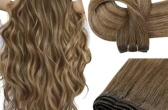 Easyouth Capelli Extension Tessitura Balayage Marrone Extensions Human Hair Tessitura Mittelbraun Balayage Miele Bionda Extension Capelli Veri Double Weft Lisci #4/4/27 35cm 70g