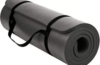 TechFit Fitness Tappetino Yoga Professionale – Ideale per Palestra in Casa, Esercizi del Pavimento, Campeggio, Stretching, Pilates, 180 x 60 cm