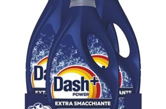 Dash Power Detersivo Liquido Lavatrice, 92 Lavaggi (4×23), Extra Smacchiante, Rimuove anche le macchie secche da 7 giorni, per una pulizia impeccabile