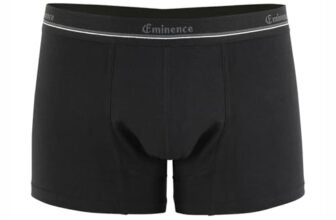 Boxer Sanitario Assorbente da Uomo, Cotone Elasticizzato, Dispositivo Medico, Anti Odore, Invisibile 4 Strati Piccole Perdite Urinarie, Incontinenza (Nero, XXL)