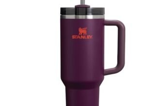 STANLEY 1913 Quencher H2.0 Flowstate Borraccia Con Cannuccia 1.2L – Freddo Per 11 Ore – Con Ghiaccio Per 48 Ore – Senza BPA – Tazza Termica Con Manico – Plum