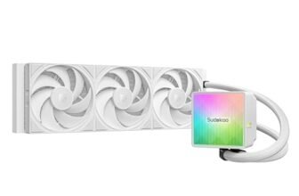 Sudokoo NEXAURA 360 Bianco Dissipatore Liquido 360mm : CPU Liquid Cooler con Tre Ventola PWM FDB & ARGB PWM Pompa &TDP 2300W – AIO 360mm Raffreddamento PC per Intel LGA1851/1700/1200/115X AMD AM5/AM4