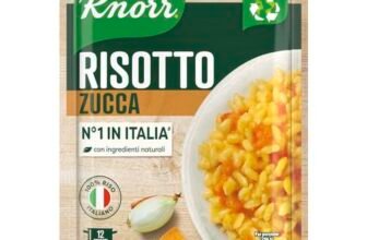 Knorr Risotto alla Zucca, Risotto Pronto con Ingredienti Naturali, 100% Riso Italiano e Chicci al Dente, Preparazione in Pentola o al Microonde, 175g, 2 Porzioni