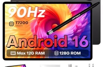 TECLAST P50T Android 16 Tablet 11 Pollici Gemini AI, 90Hz Display, 2GHz Octa Core, 2.4G+5G WiFi, 12GB RAM 128GB (5TB TF), 7000mAh, Widevine L1, 13MP, GPS/BT5/OTG, Tablet con custodia+penna