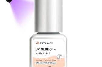 Colla UV per extension per ciglia in 0,1 secondo, impermeabile fino a quando le ciglia cadono, solo un uso professionale deve essere utilizzato con luce UV (5 ml trasparente nero)