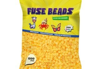 Benny Beads Perline da Stirare 1500 Pezzi, Dimensione Midi 5mm, Accessori Creativi per Lavori DIY Perline a Fusione