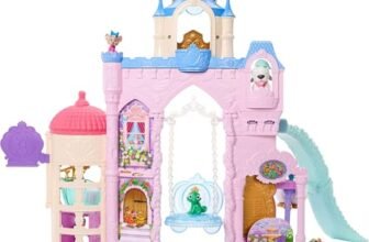 Mattel Disney Princess – Palazzo dei Cuccioli, set ispirato al film con 7 aree di gioco, 3 amici animali e oltre 17 accessori inclusi, giocattolo per bambini, 3+ anni, JBF96