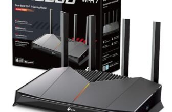 TP-Link Wi-Fi 7 Archer GE230 Router Gaming Dual-Band BE3600Mbps, 2 Porte 2.5Gbps, 3 Porte Gigabit, Canali 320MHz, 4K-QAM, Beamforming, HomeShield, Quad-Core CPU, Non Supporta xDSL