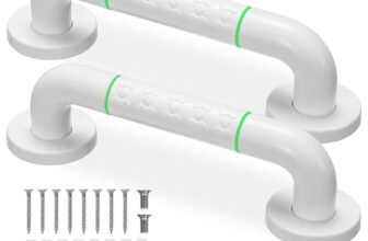 2pcs in acciaio inox bagno Grab Bar 30cm Maniglione Doccia – Maniglione Bagno per Disabili Anziani e Bambini