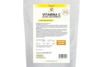 Acido Ascorbico Puro 2 kg, Vitamina C in Polvere ad Azione Antiossidante, Sostanza Pura Senza Eccipienti (1 Busta da 2 Kg) Laboratori Bioline – Qualità Italiana