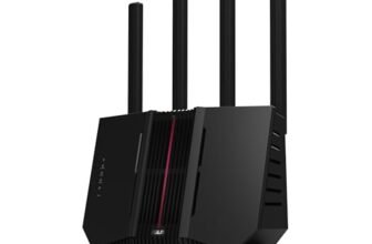 ASUS RT-BE92U Router Estendibile AiMesh WiFi7 Tri-band, Per Modem Operatore e ONT, 9,7Gbps, 320MHz, 4K-QAM, Porte WAN 10G, Porte LAN Quad 2,5G, VPN, Tethering Mobile 4G LTE/5G, Smart Home