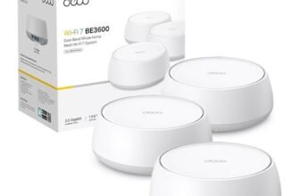 TP-Link WiFi 7 Deco BE25 Mesh WiFi, BE3600Mbps Dual-Band, Router, AP, 2 Porte Ethernet di 2,5 Gbps, 4 Antenne Interne, MLO, AI-Roaming, HomeShield, Funziona con Qualsiasi ISP, Modem e Alexa, 3pz