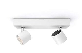 Philips LED Star, Lampadario a Faretti, 2 Punti Luce, 2×4.5W, Bianco