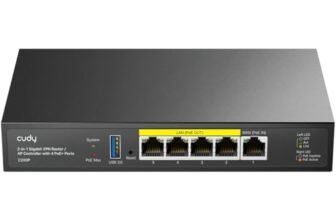 Cudy Controller AP hardware C200P e router VPN, alimentazione PoE o DC, 200APs, Captive Portal, porta USB 3.0, monitoraggio e manutenzione di rete facile e intelligente