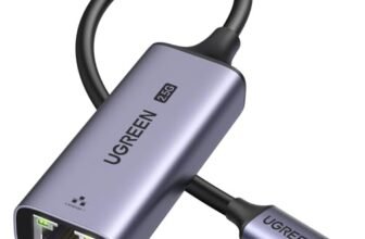 UGREEN Adattatore Ethernet USB C 2.5G Adattatore di Rete a RJ45 in Alluminio Type C Lan Adapter Compatibile con iPhone 17 Pro Max Air 16 MacBook Pro 2023 Air M2 iPad Pro Air Galaxy S24 S23 Xiaomi 13