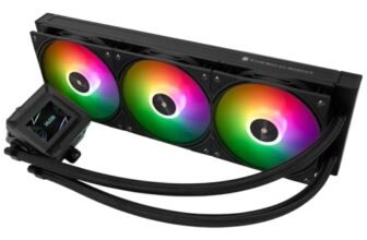 TR-Thermalright FW360 SE Black ARGB Liquid CPU, schermo LCD IPS da 2 pollici con risoluzione 320 x 240, magnetico, tema dello schermo fai da te, per AM4/AM5, LGA1851/1700/115x