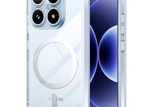 Rojeuinn Cover per protettiva Xiaomi 17, custodia protettiva rigida in PC con funzione di aspirazione magnetica, tocco confortevole, anti-caduta, antiurto, anti-impronta -Nero