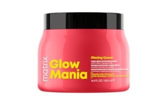 Matrix, Maschera Per Capelli Colorati e Spenti, Colore Luminoso e Protetto, Trattamento Laminazione, Formulato con Acido Glicolico e Olio Di Rosa Canina, Senza Solfati, Glow Mania, 500 ml