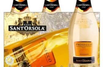 Sant’Orsola – Mini Bottiglie Prosecco D.O.C. Millesimato Extra Dry, da Uva Glera, Gusto Fresco con Note Fruttate, 3×200 ml