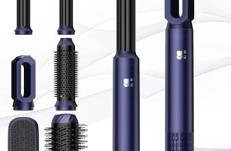 Atopskins Pro Airstyler 6 in 1 Hairstyler Spazzola Asciugacapelli Multifunzione Hair Styler Airbrush Spazzola Phon per Capelli Con Air Hair Curler Spazzola Lisciante 3 Regolazione della Temperature