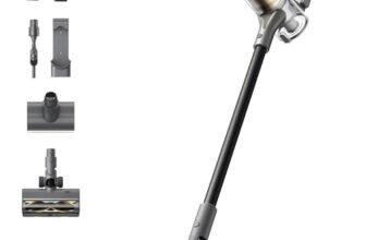 DREAME R30 Aspirapolvere Senza Fili, Spazzola Laterale, Multisuperficie, Illuminazione della Polvere, Anti-groviglio, Aspirazione 22,000PA/190 AW, Autonomia Max 90 Minuti, Filtrazione 99,9%