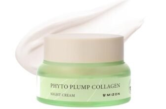 [Mizon] Crema Notte al Collagene Vegetale (50ml) Collagene vegano e a base vegetale, Linee sottili e rughe, Idratazione, Cura notturna (Phyto Plump Collagen Night Cream)