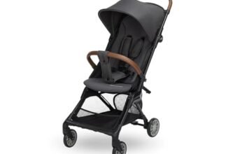 Bebeconfort Zephir, Passeggino Pieghevole da Viaggio, 0-4 Anni, fino a 22 kg, Passeggino Leggero (5,6 kg), Viaggio Aereo, Chiusura Compatta, Seduta Reclinabile, Cestello Portaoggetti, Mineral Graphite