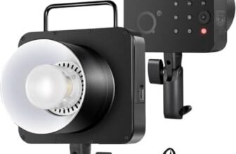 NEEWER Q4 400Ws 2.4G TTL Flash da Studio (NUOVO LOOK), 1/8000 HSS Alimentata a Batteria 2800mAh per La Fotografia in Esterni con 30W Lampada per Book Fotografici/400 Flash Piena Potenza/Attacco Bowens