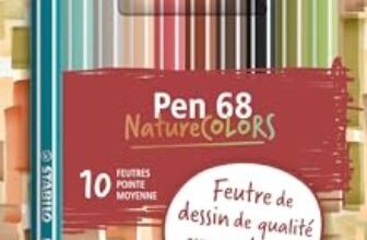 STABILO Pen 68 – Pennarello Premium – NatureCOLORS Edition – Astuccio da 10 – Colori assortiti