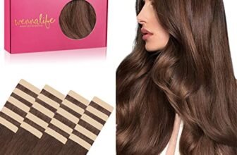 WENNALIFE Extension Capelli Veri Biadesivo, 20pz 40cm 50g Marrone Cioccolato Extension Biadesive Capelli Veri Lisci Remy Tape in Hair Extensions Capelli Setosi