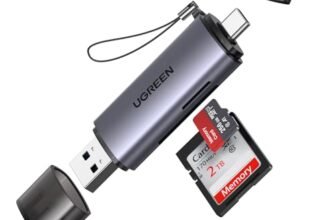 UGREEN 2 in 1 Lettore Schede SD Micro SD USB C USB A 3.0 OTG Card Reader Tipo C Adattatore per Scheda 5Gbps Compatible con iPhone 17 Pro Max Air MacBook Pro iPad Pro Galaxy S25 24 Mate70 P70