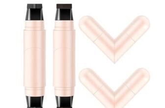 Baorder 2 pezzi eyeliner stamp nero e marrone, eyeliner stamp con doppio pennarello, a lunga tenuta, waterproof, asciugatura rapida, resistente alle sbavature, per principianti