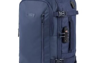 BidMamba Zaino Bagaglio A Mano 40x20x25 Ryanair, Zaino Borsa 20L Voli Low Cost Easyjet – Blu Navy