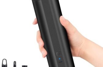 Pompa Elettrica per Materasso Gonfiabile, Pompa Elettrica Ricaricabile, Gonfiatore Elettrico per Gommoni, Piscina Gonfiabile, Giocattoli, Palloni per Yoga, Pompa Elettrica Portatile con 4 Ugello,Nero