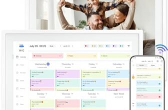 TABWEE P10 WIFI Calendario Digitale – Cornice Digitale, 10,1” Calendario Elettronico per Programma Famiglia e Conferenze, Sincronizzazione Bidirezionale Tramite App Mobile, Adatto a Anziani