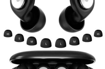 2026 Nuovo Tappi Orecchie Dormire, Cancellazione 45 dB Per Russamento, Cancellazione del rumore silicone riutilizzabili con 8 Punte (XS/S/M/L) e Custodia, per Concerti/Aerei/Sleep/Viaggiare – Nero